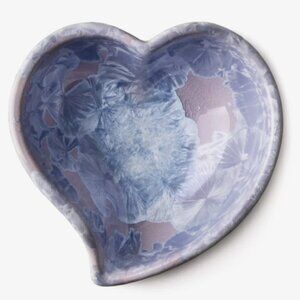SIMON PEARCE Twist Heart Bowl — Crystalline LILAC